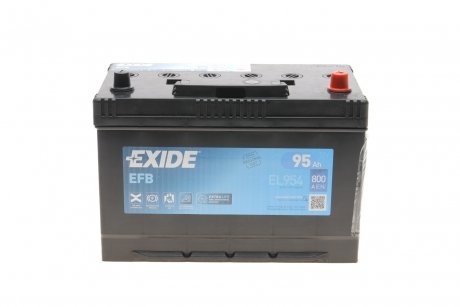 Аккумулятор 12V 95Ah/800A START&STOP EFB (стандартный полюс P+) 306x173x222 корейский B1 (efb/стартер) EXIDE EL954