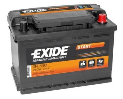 Фото автозапчасти акумулятор EXIDE EN750