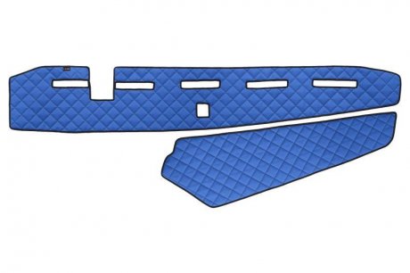 Фото автозапчастини килимок на приладову панель (отвор для датчика наближення) синій, ЕКО-шкіра, ECO-LEATHER Q VOLVO FH II, FH16 II 03.14- F-CORE F-CORE FD09 BLUE