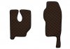 Коврик напольный, неподвижное пассажирское сиденье, полный пол, высокий туннель, количество в комплекте 3 шт (материал - экостеганая кожа, цвет - коричневый) MERCEDES ACTROS MP2 / MP3 06.08- F-CORE F-CORE FL24 BROWN (фото 2)