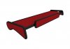 Полочка кабины (длинная; средн.; светодиодная панель, белый свет; (EN) extra drawer under table top, длинный, цвет: красный, серия: ELEGANCE), MAN F-CORE F-CORE FT30 RED (фото 3)