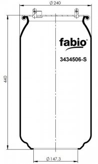 Пневморесора без піддона, FABIO 3434506-S
