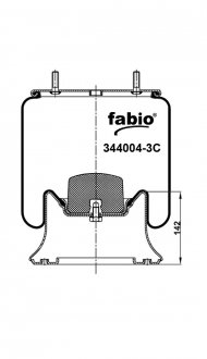 Пневморесора з металевим піддоном, FABIO 344004-3C