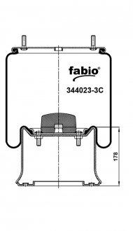 Пневморесора з металевим піддоном, FABIO 344023-3C (фото 1)