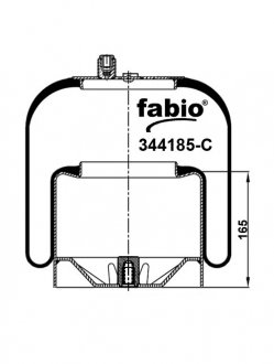 Пневморесора з металевим піддоном, FABIO 344185-C
