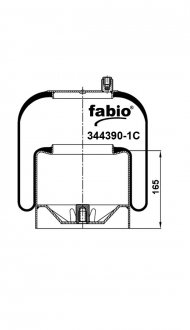 Пневморесора з металевим піддоном, FABIO 344390-1C (фото 1)