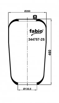 Пневморесора без піддона, FABIO 344757-2S (фото 1)