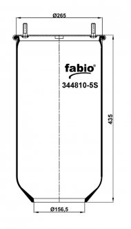 Пневморесора без піддона, FABIO 344810-5S (фото 1)
