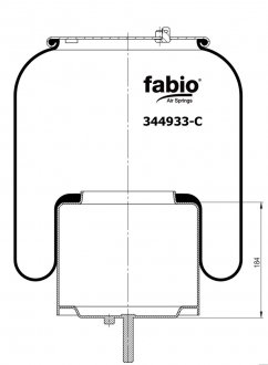 Пневморесора з металевим піддоном, FABIO 344933-C (фото 1)