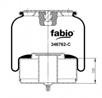 Пневморесора з металевим піддоном, FABIO 346762-C
