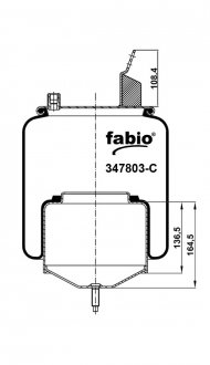Пневморесора з металевим піддоном, FABIO 347803-C