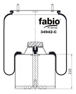 Пневморесора з металевим піддоном, FABIO 34942-C