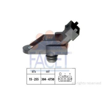 Фото автозапчастини датчик абсолютного тиску (Manifold Air Pressure Sensor, MAP sensor) FACET 10.3014