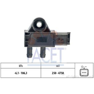 Фото автозапчастини датчик абсолютного тиску (Manifold Air Pressure Sensor, MAP sensor) FACET 10.3271