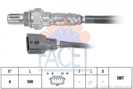 Фото автозапчасти лямбда-зонд FACET 10.8094