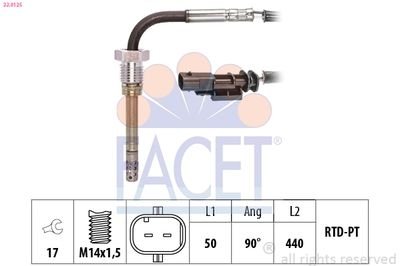 Фото автозапчастини czujnik temp. spalin FACET 220125