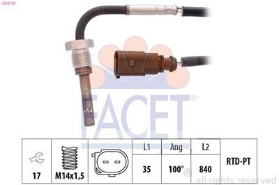 Фото автозапчастини czujnik temp. spalin FACET 220193