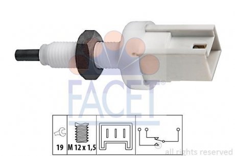 Фото автозапчастини выключатель стоп сигнала FACET 71067 (фото 1)