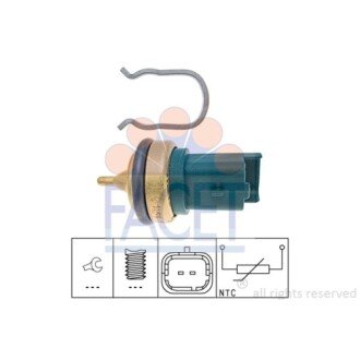 Фото автозапчастини датчик температури охолоджувальної рідини FACET 7.3328