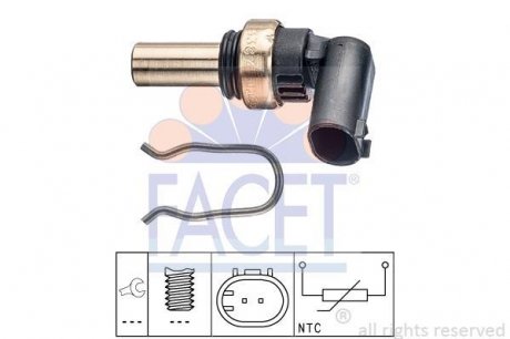 Фото автозапчастини датчик температури охолоджувальної рідин FACET 7.3387