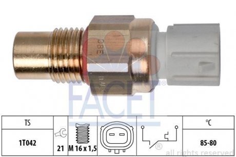 Фото автозапчасти термовимикач вентилятора радіатора FACET 75246