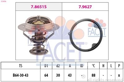 Фото автозапчастини termostat FACET 77979