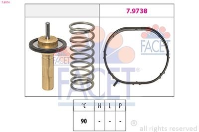 Фото автозапчастини термостат системи охолодження FACET 78974