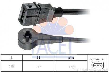 Фото автозапчасти датчик частоти обертання FACET 9.0184