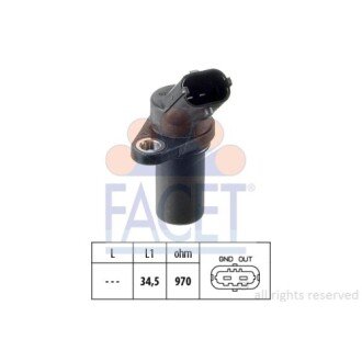 Фото автозапчасти датчик коленвала Opel ASTRA G/H/H GTC, COMBO, CORSA B/C/D 1.0-1.4LPG 96- FACET 9.0235