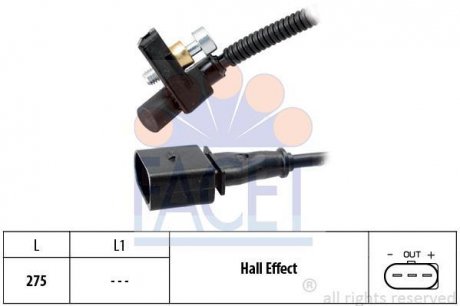 Фото автозапчасти датчик частоти обертання FACET 9.0448