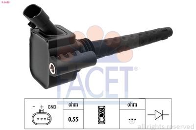 Котушка системи запалювання FACET 96449 (фото 1)