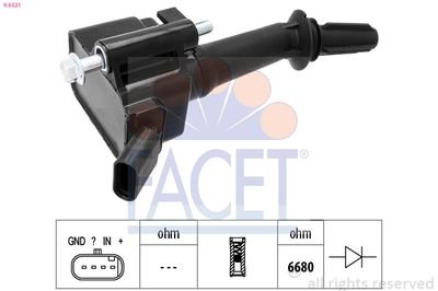 Фото автозапчасти котушка системи запалювання FACET 9.6531