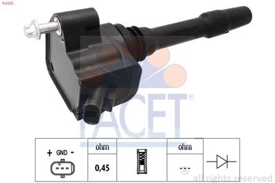 Фото автозапчастини котушка системи запалювання FACET 9.6532