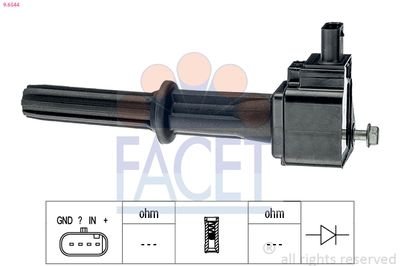 Фото автозапчасти котушка системи запалювання FACET 9.6544