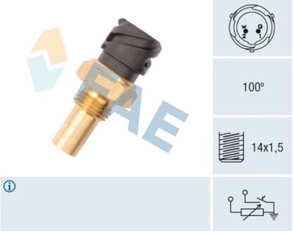 Фото автозапчастини czujnik temp.wody MAN F/M90/2000 88-04r FAE 1204040111