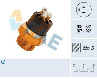 Фото автозапчасти термовимикач вентилятора FAE 37850