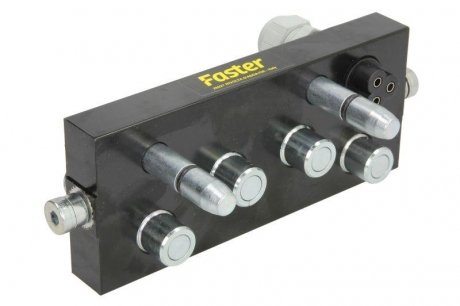 Штекер гідравлічного швидкого з’єднання, тип з’єднання: вставний, розмір з’єднання: 3/8 дюйма, розмір різьби M22/1,5 мм, стандарт ISO: 8434-1-L FASTER 2PS06142/2MC