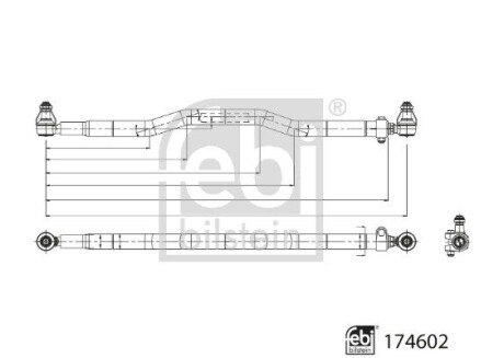 Фото автозапчастини рульова тяга поперечна FEBI BILSTEIN 174602