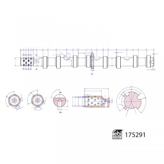 Фото автозапчасти вал розподільчий впускний VAG 2,0 TFSI (FEBI) FEBI BILSTEIN 175291