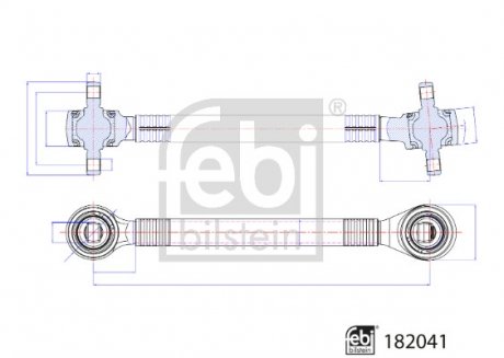 Фото автозапчастини реактивна тяга FEBI BILSTEIN 182041