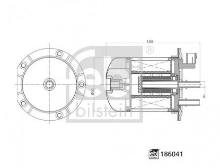 Фото автозапчасти фільтр паливний Renault Kangoo/Dokker/Duster/Logan 1.5dci 13- FEBI BILSTEIN 186041