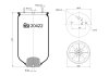 Фото автозапчастини пневмоподушка SAF AR, EU, INTRAAX, M, O, PU, U, UT FEBI BILSTEIN 20422 (фото 1)