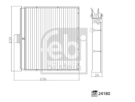 Фото автозапчасти фільтр салону FEBI BILSTEIN 24180