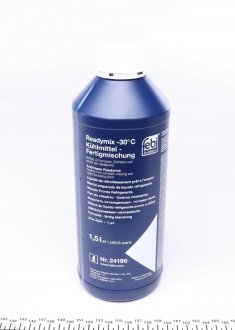 Жидкость для радиаторов (тип охладителя G11) (1,5L, -25°C), синий, включает: моно-этиленгликоль FEBI BILSTEIN 24196