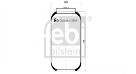 Фото автозапчасти пневморесора 876 N FEBI BILSTEIN 35891