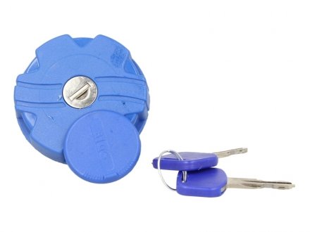 Кришка бака AdBlue (ширина 66мм, з ключами, плаский; синя) MAN TGA, TGS, TGX 02.04- FEBI BILSTEIN 37791 (фото 1)
