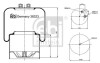 Фото автозапчастини сильфони пневмопідвіски MERCEDES ACTROS, ACTROS MP2 / MP3, ATEGO, AXOR, AXOR 2, ECONIC 09.96- FEBI BILSTEIN 38323 (фото 1)