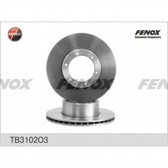 Фото автозапчастини гальмівний диск ГАЗ 3302 d100 FENOX TB 3102 O7