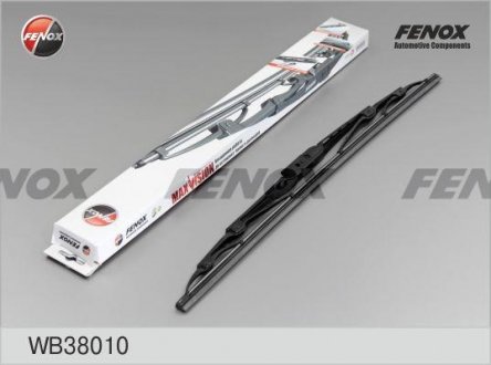 Фото автозапчасти щітка склоочисника 380 мм-15" каркасна гачок FENOX WB38010