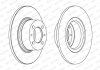 Комплект тормозных дисков (цена за штуку, комплект 2 шт.) передние левая/правая LADA 1200-1500, 1200-1600, NOVA, TOSCANA 1.2-1.7 01.70-05.12 FERODO DDF035 (фото 2)